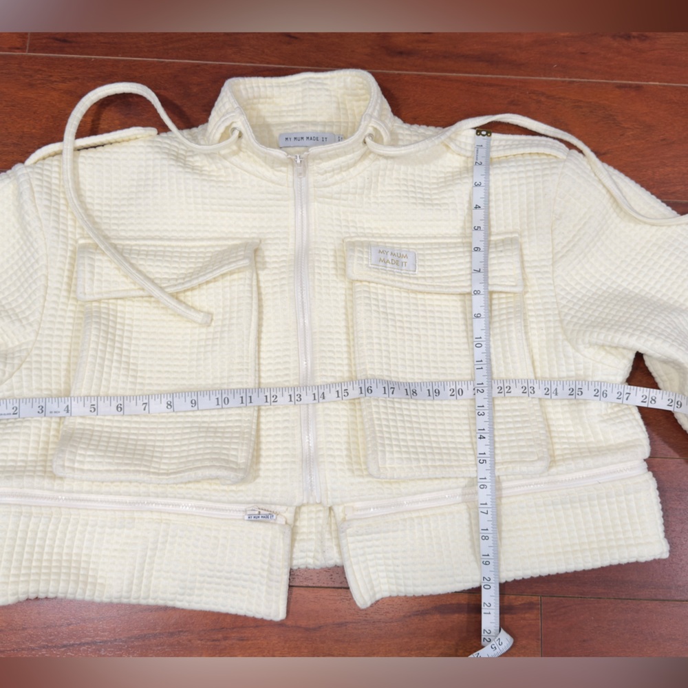 Chic Cream Utility Jacket for Women - Picture 7 of 10